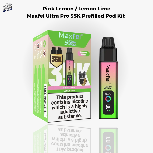 Pink Lemon / Lemon Lime Maxfel Ultra Pro 35K Prefilled Pod Kit
