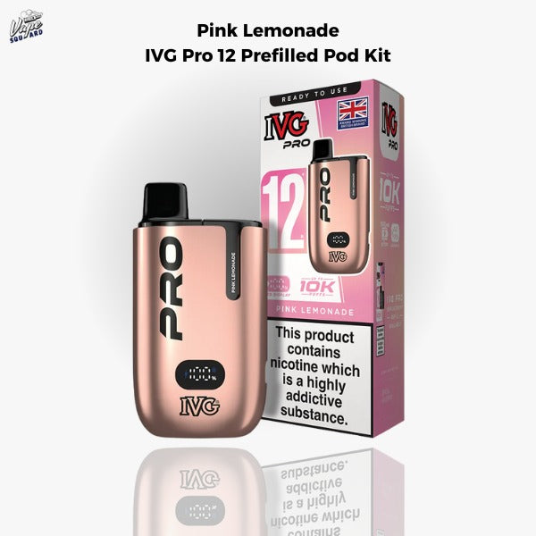Pink Lemonade IVG Pro 12 Prefilled Pod Kit