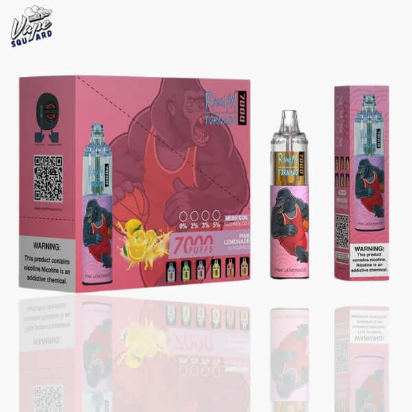 Pink Lemonade RandM Tornado 7000 Puffs Prefilled Vape