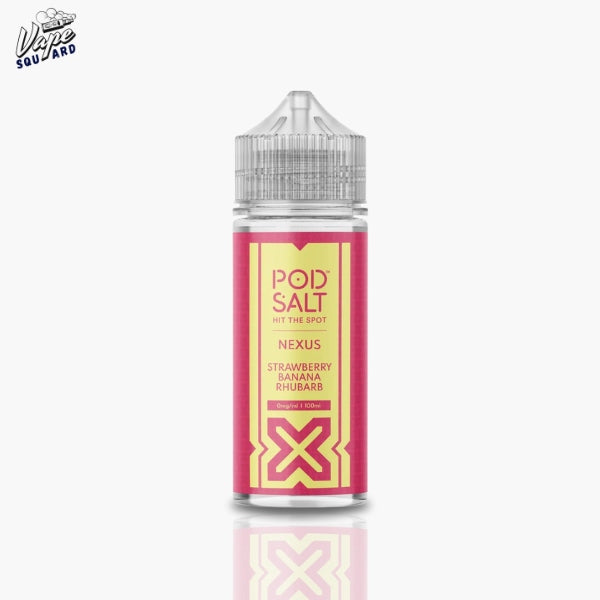 Strawberry Banana Rhubarb Pod Salt Nexus 100ml Shortfill E-Liquid