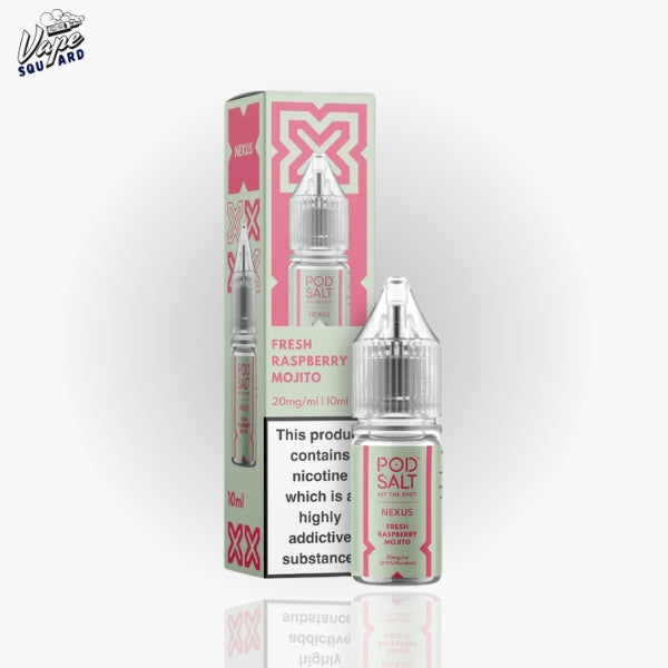 Fresh Raspberry Mojito Pod Salt Nexus Nic Salts E-Liquid (Pack of 10)
