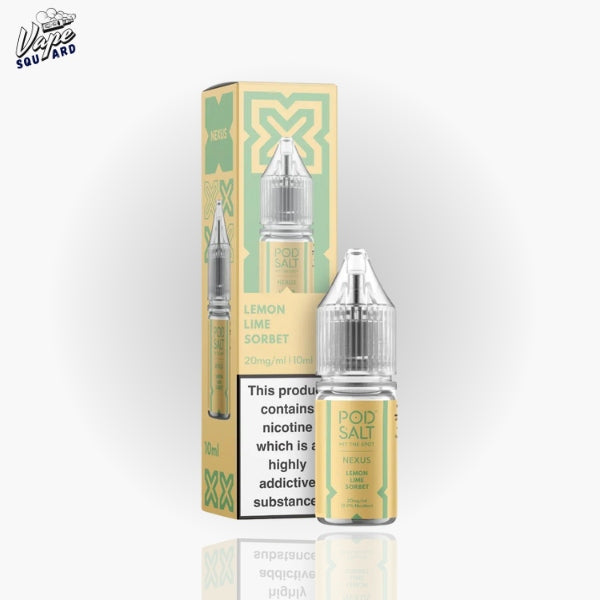 Lemon Lime Sorbet Pod Salt Nexus Nic Salts E-Liquid (Pack of 10)