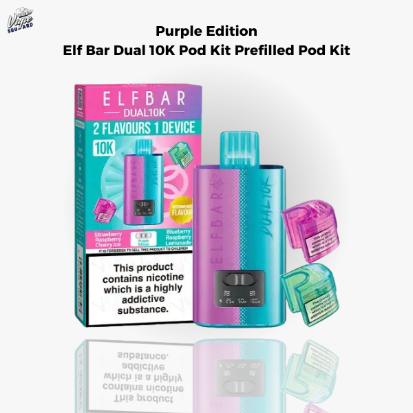 Purple Edition Elf Bar Dual 10K Prefilled Pod Kit