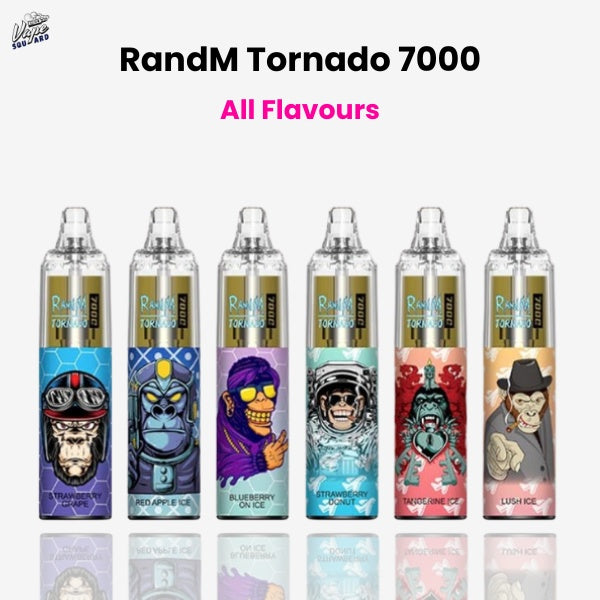 RandM Tornado 7000 Puffs Prefilled Vape - All Flavours RandM Tornado 7000 Puffs Prefilled Vape - All Flavours