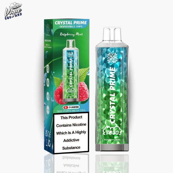 Raspberry Mint Crystal Prime 7000 Prefilled Vape