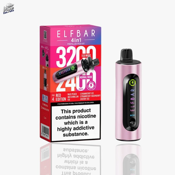 Red Edition ELFBAR 4-in-1 Prefilled Kit