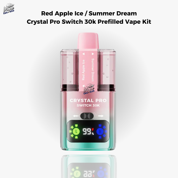 Red Apple Ice / Summer Dream Crystal Pro Switch 30k Prefilled Vape Kit