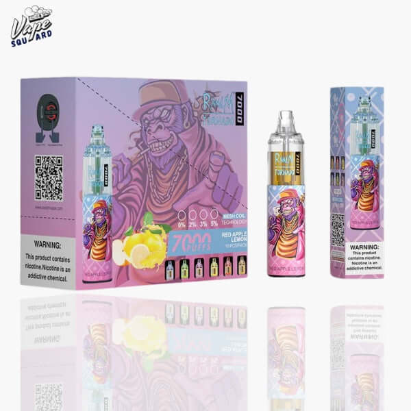 Red Apple Lemon RandM Tornado 7000 Puffs Prefilled Vape