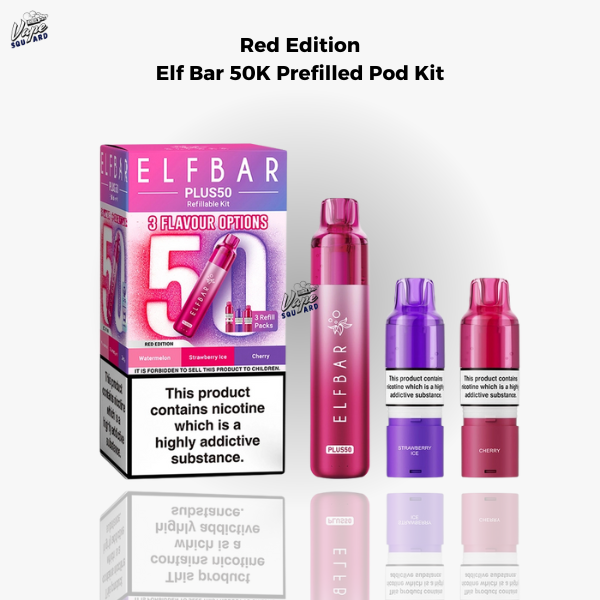Red Edition Elf Bar 50K Prefilled Pod Kit