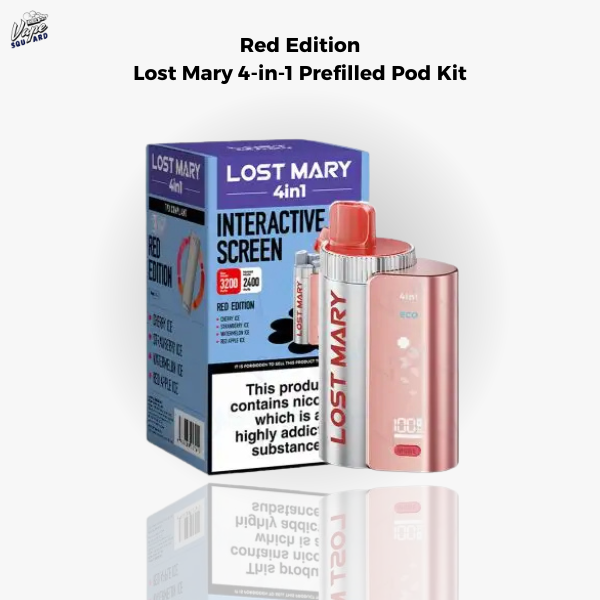Red Edition Lost Mary 4-in-1 Prefilled Pod Kit