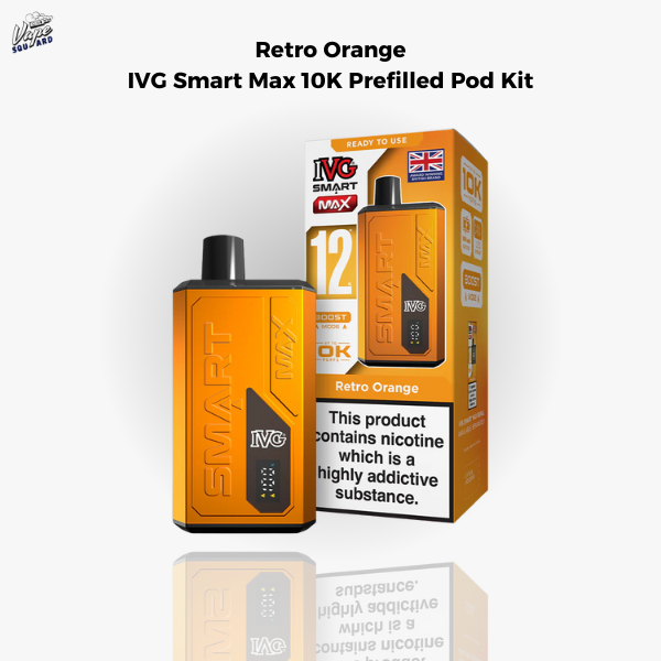 Retro Orange IVG Smart Max 10K Prefilled Pod Kit