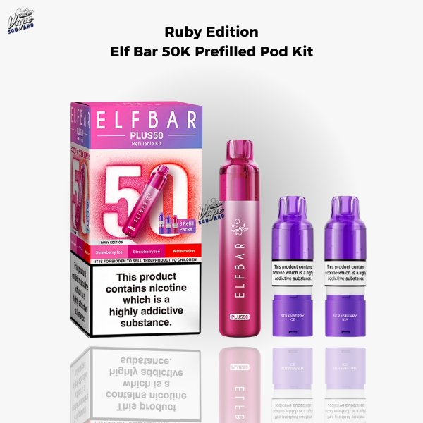 Ruby Edition Elf Bar 50K Prefilled Pod Kit