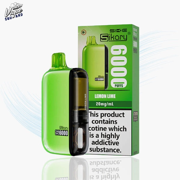 SKE Sikary S6000 Lemon Lime Prefilled Vape Kit