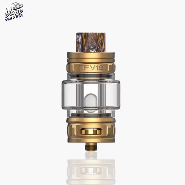 Gold SMOK TFV18 Sub Ohm Tank 7.5ml Vape Squard