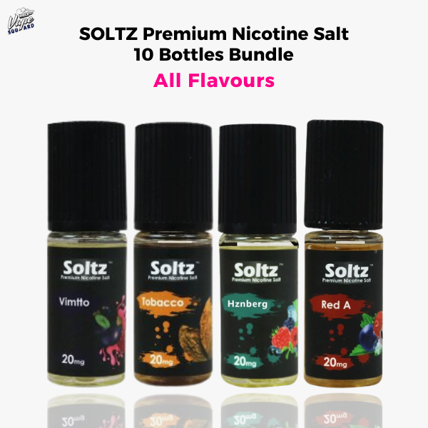 SOLTZ Premium Nicotine Salt 10 Bottles Bundle