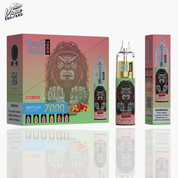 Skittles RandM Tornado 7000 Puffs Prefilled Vape Skittles RandM Tornado 7000 Puffs Prefilled Vape