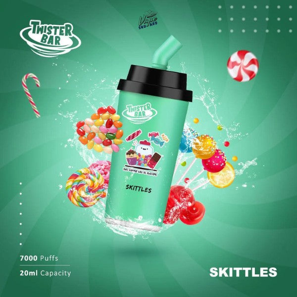 Skittles Twister Bar 7000 Puffs Prefilled Vape