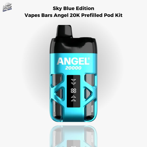 Sky Blue Edition Vapes Bars Angel 20K Prefilled Pod Kit