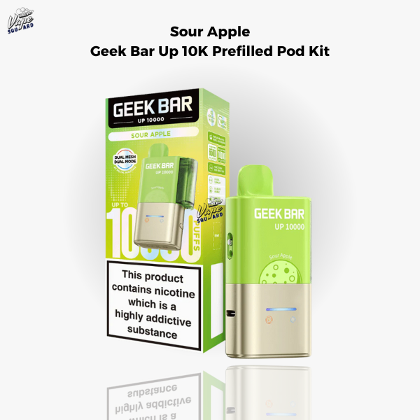 Sour Apple Geek Bar Up 10K Prefilled Pod Kit