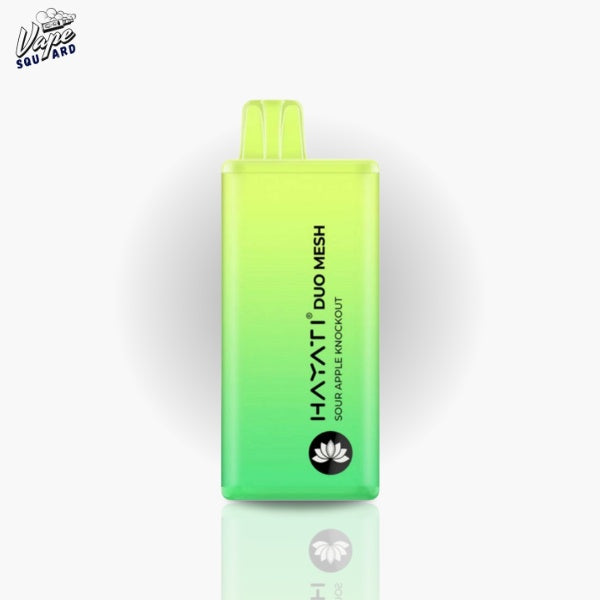Sour Apple Knockout Hayati Duo Mesh 7000 Prefilled Vape Sour Apple Knockout Hayati Duo Mesh 7000 Prefilled Vape