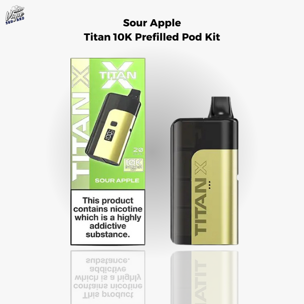 Sour Apple Titan 10K Prefilled Pod Kit