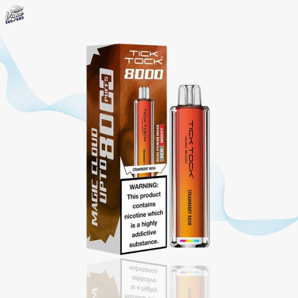 Strawberry Rush Tick Tock Magic 8000 Disposable Vape