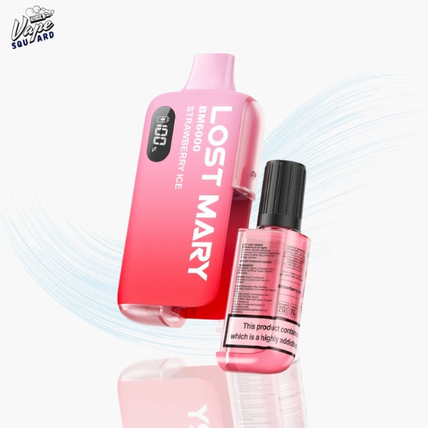 Strawberry Ice Lost Mary BM6000 Prefilled Vape Kit