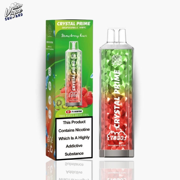 Strawberry Kiwi Crystal Prime 7000 Prefilled Vape
