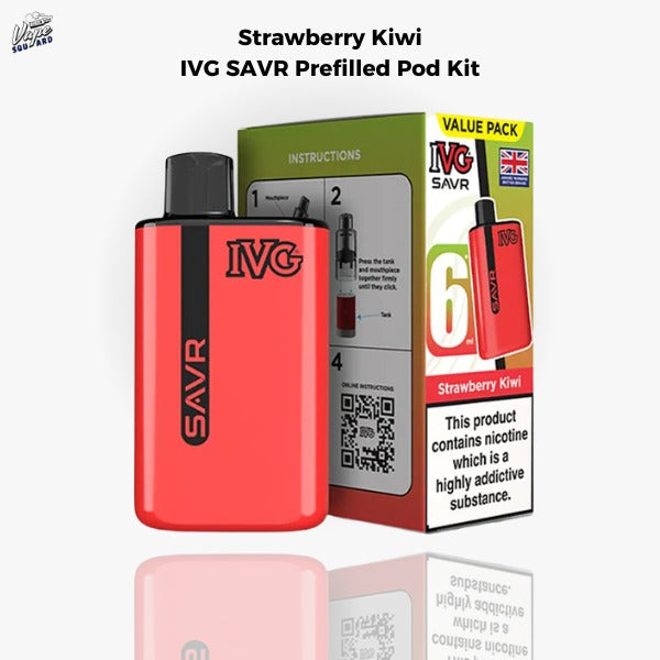Strawberry Kiwi IVG SAVR Prefilled Pod Kit