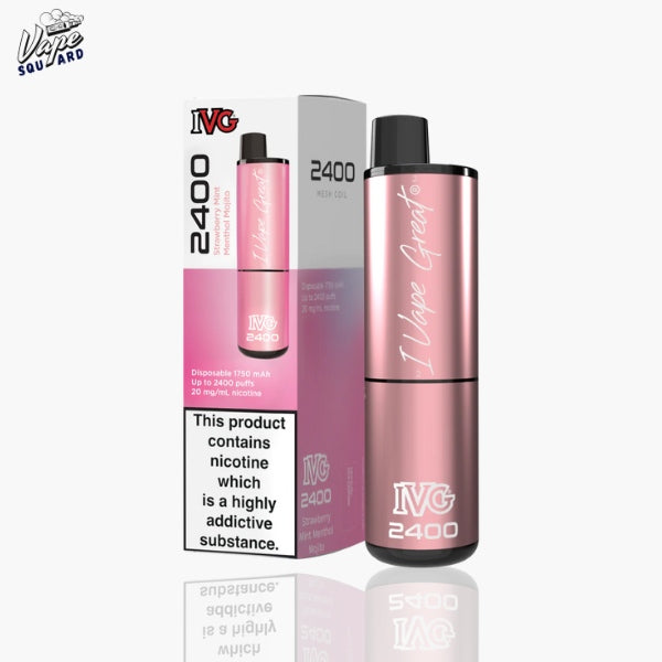 Strawberry Mint Menthol Mojito IVG 2400 Prefilled Vape