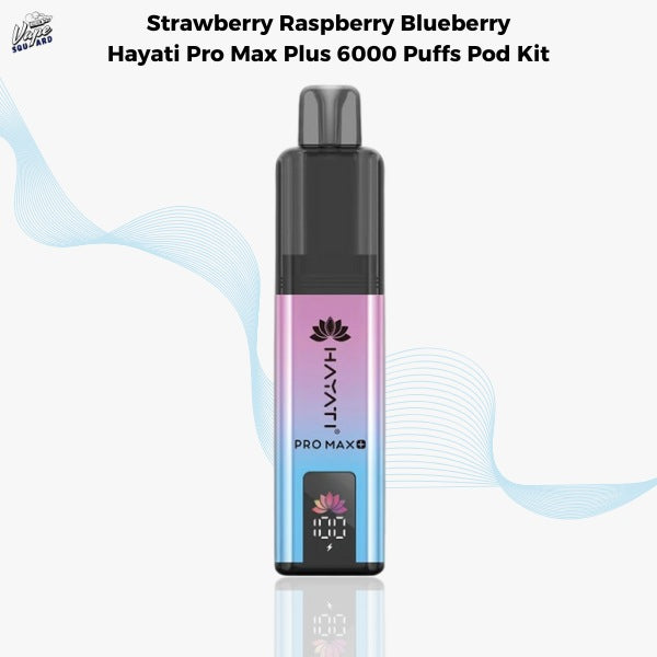 Strawberry Raspberry Blueberry Hayati Pro Max Plus 6000 Prefilled Pod Kit