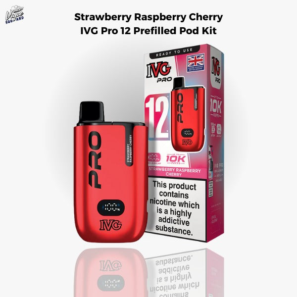 Strawberry Raspberry Cherry IVG Pro 12 Prefilled Pod Kit