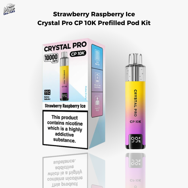 Strawberry Raspberry Ice Crystal Pro CP 10K Prefilled Pod Kit