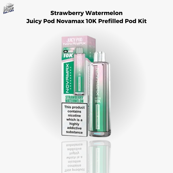 Strawberry Watermelon Juicy Pod Novamax 10K Prefilled Pod Kit