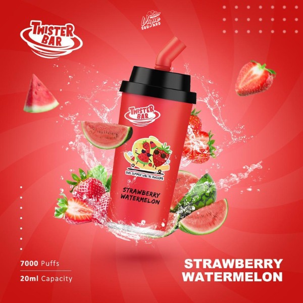 Strawberry Watermelon Twister Bar 7000 Puffs Prefilled Vape Strawberry Watermelon Twister Bar 7000 Puffs Prefilled Vape