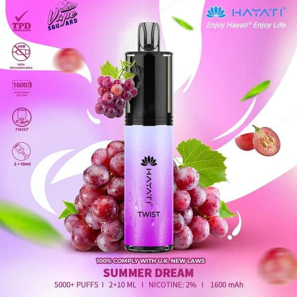 Summer Dream Hayati Twist 5000 Puffs Prefilled Vape Summer Dream Hayati Twist 5000 Puffs Prefilled Vape