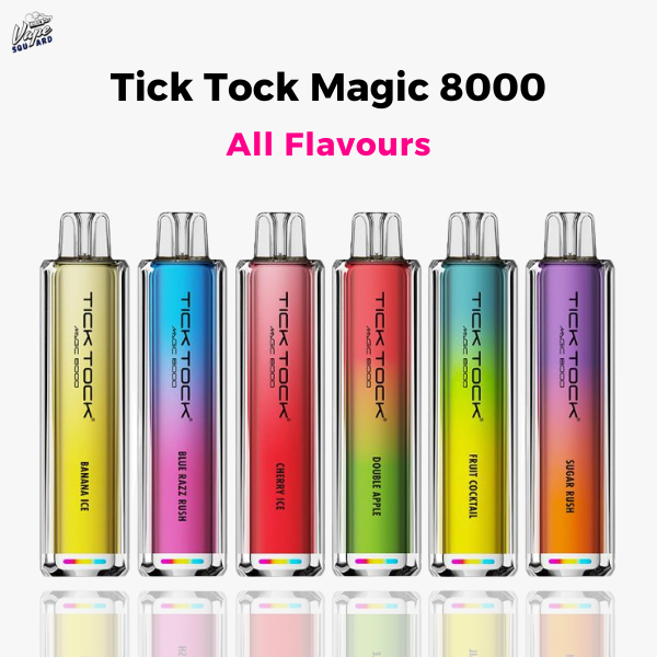 Tick Tock Magic 8000 Prefilled Pod Kit - All Flavours