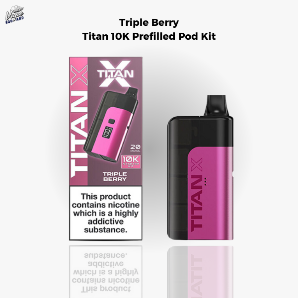 Triple Berry Titan 10K Prefilled Pod Kit