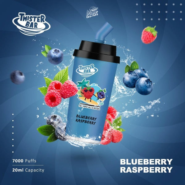 Twister Bar 7000 Blueberry Raspberry Prefilled Vape
