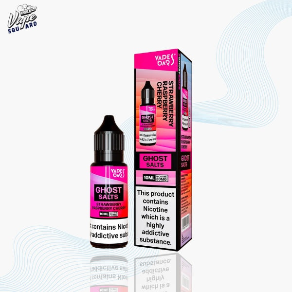 Strawberry Raspberry Cherry Vapes Bars Ghost Nic Salts (Box of 10)