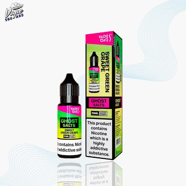 Sweet Green Grape Vapes Bars Ghost Nic Salts (Box of 10)