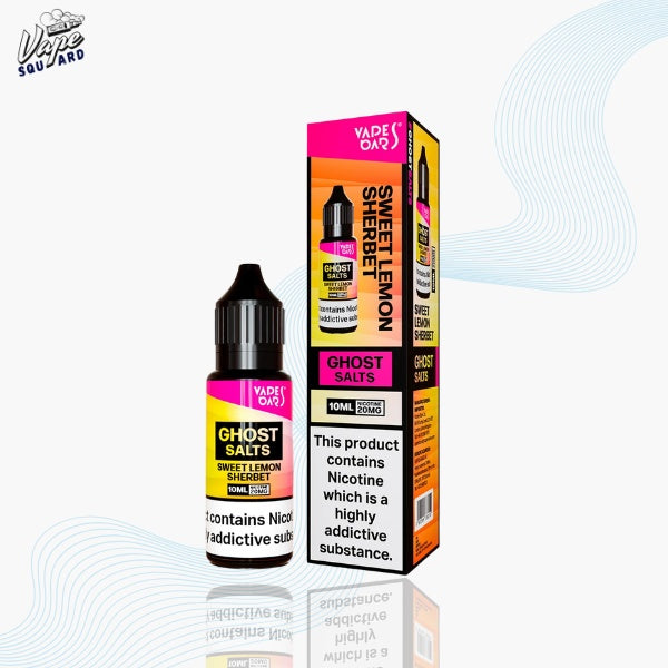Sweet Lemon Sherbet Vapes Bars Ghost Nic Salts (Box of 10)