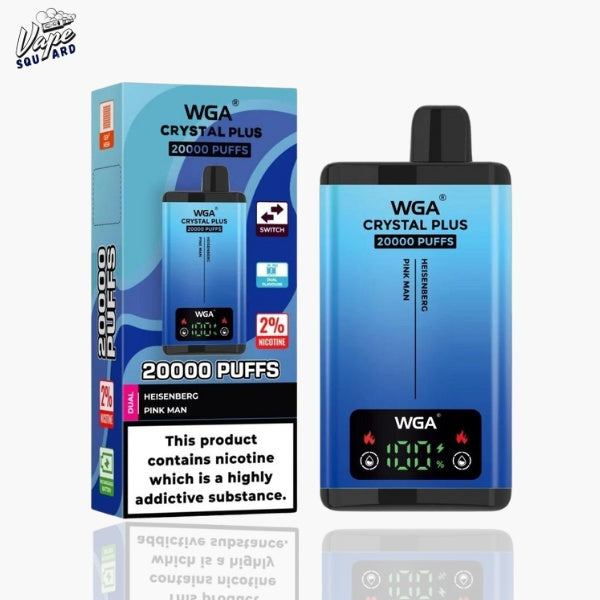 WGA Crystal Plus 20000 Heisenberg and Pink Man Prefilled Vape WGA Crystal Plus 20000 Heisenberg and Pink Man Prefilled Vape