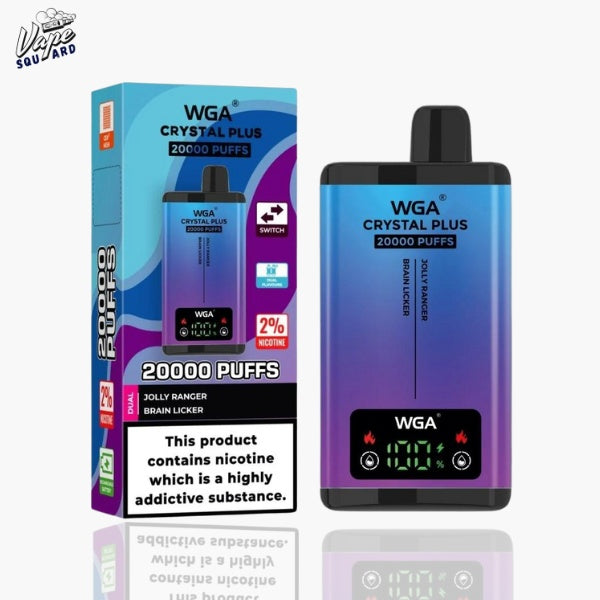 WGA Crystal Plus 20000 Jolly Ranger and Brain Licker Prefilled Vape