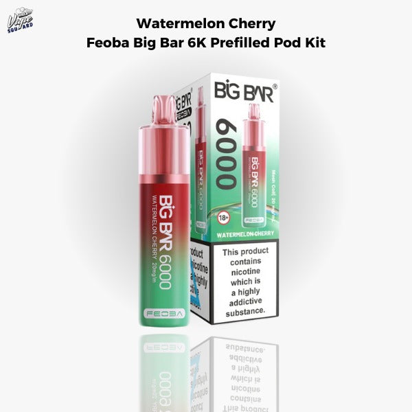Watermelon Cherry Feoba Big Bar 6K Prefilled Pod Kit
