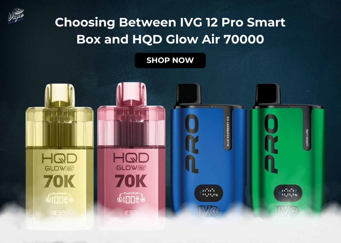 Choosing Between IVG 12 Pro Smart Box and HQD Glow Air 70000