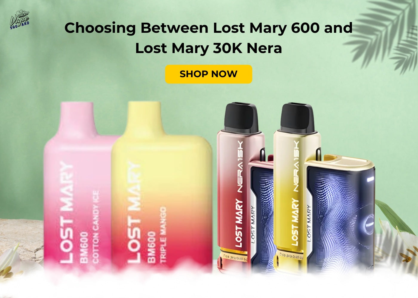 Choosing Between Lost Mary 600 and Lost Mary 30K Nera
