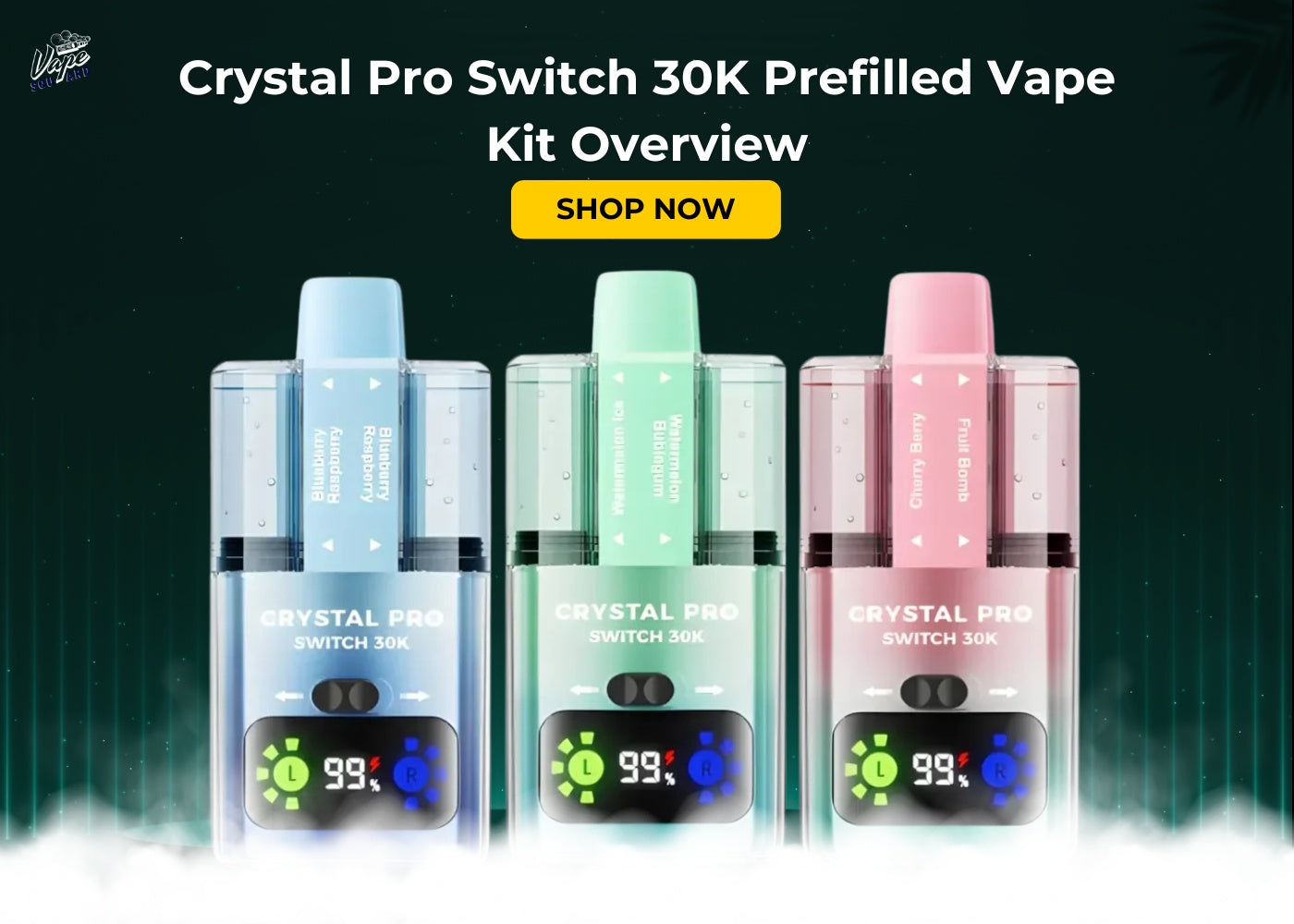 Crystal Pro Switch 30K Prefilled Vape Kit Overview