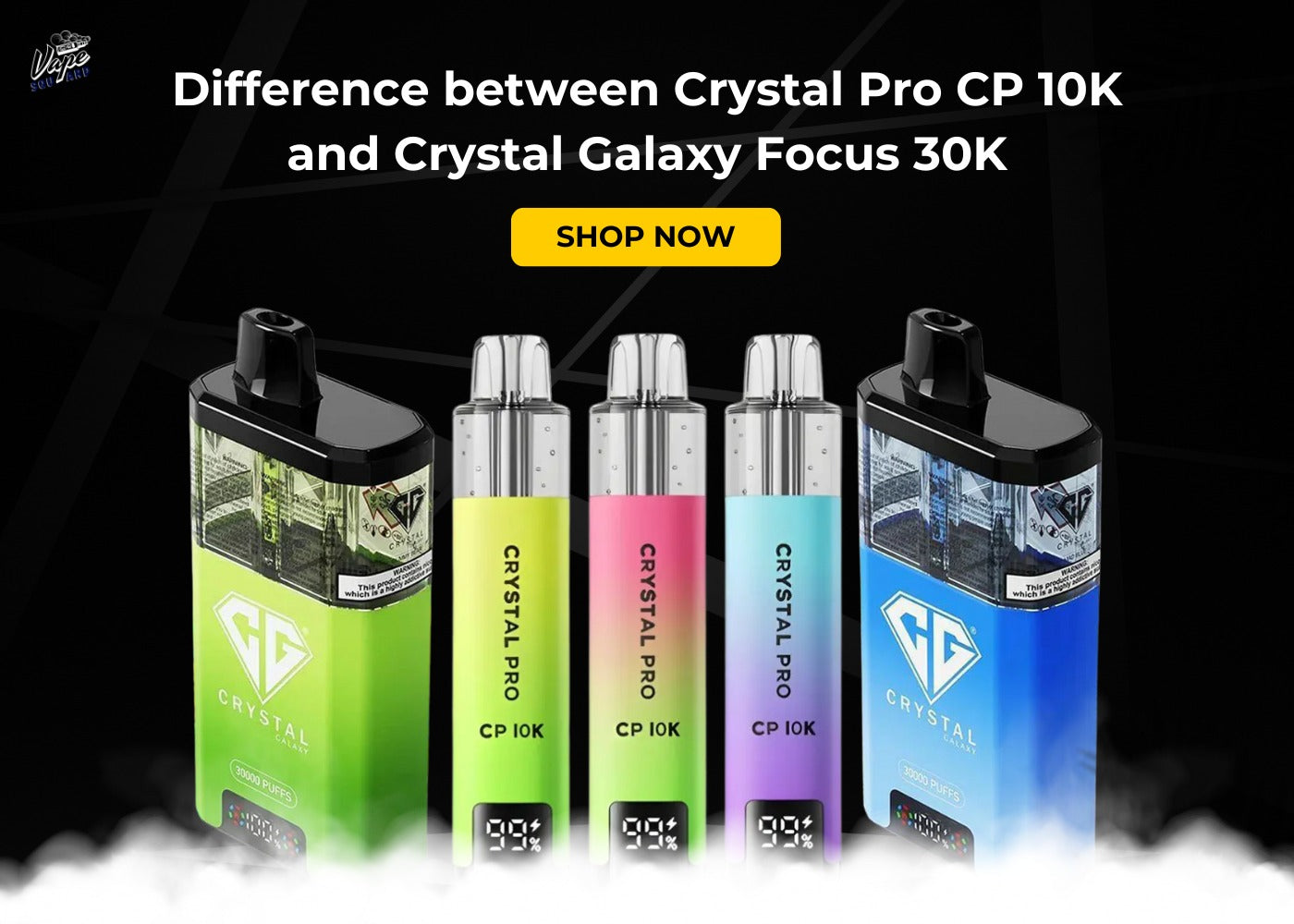 Difference between Crystal Pro CP 10K and Crystal Galaxy Focus 30K