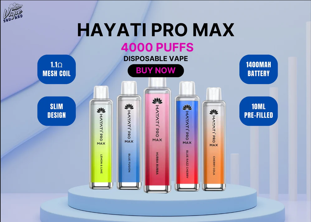 Hayati 4000 Vape Device - High-Powered 4000 Puff Portable Vape Kit with Long-Lasting Battery | Hayati 4000 Vape Images